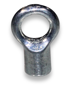 Fastening eye M6 for wire rope 1mm with tension spring